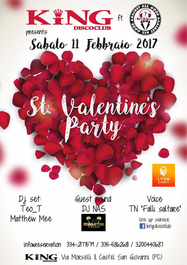 St. Valentine's party a King Disco Club Castel San Giovanni
