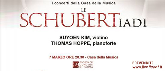 Suyoen Kim e Thomas Hoppe alla Casa della Musica di Parma