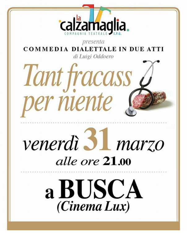 Tant fracass per niente al Cinema Lux di Busca