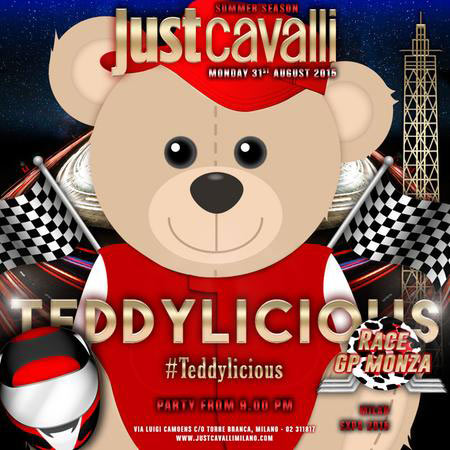 Teddylicious al Just Cavalli Club di Milano