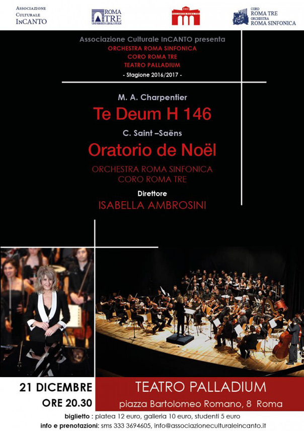 Te Deum H146 - Oratorio De Noël al Teatro Palladium a Roma