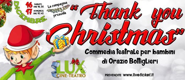 Thank you Christmas al Cineteatro Lux di Palermo
