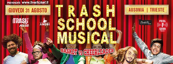 Trash School Musical - Basket vs Cheerleader all'Ausonia Beach Club di Trieste