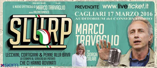 Marco Travaglio in "Slurp" a Cagliari