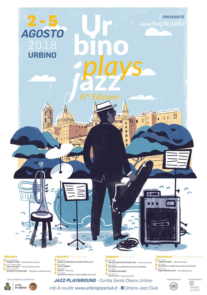 Urbino Plays Jazz Festival 2018 al Cortile Santa Chiara a Urbino
