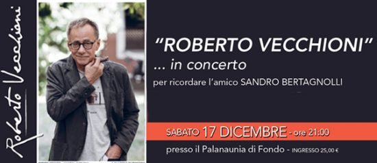 Roberto Vecchioni in concerto al Palanaunia di Fondo