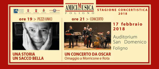 Carlo Verdone e "Un concerto da Oscar" all’Auditorium San Domenico di Foligno