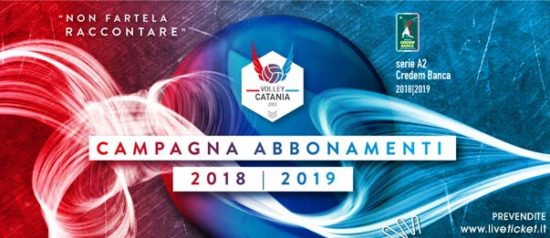 Messaggerie Bacco Volley Catania serie A2 Credem Banca Stagione 2018/19