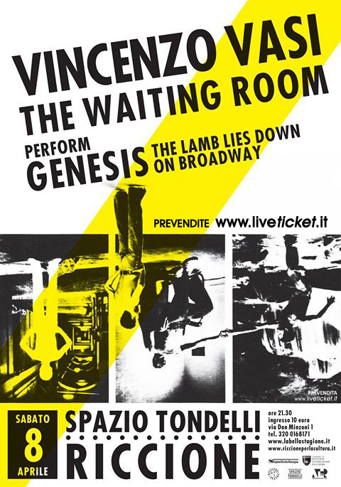 The Waiting Room + Vincenzo Vasi plays Genesis allo Spazio Tondelli di Riccione