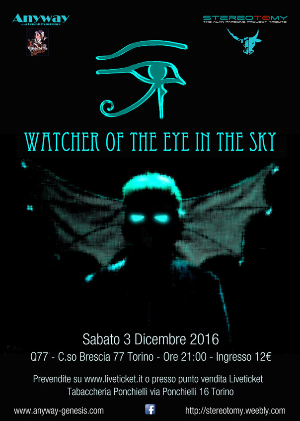 Watcher of the eye in the sky al Q77 di Torino