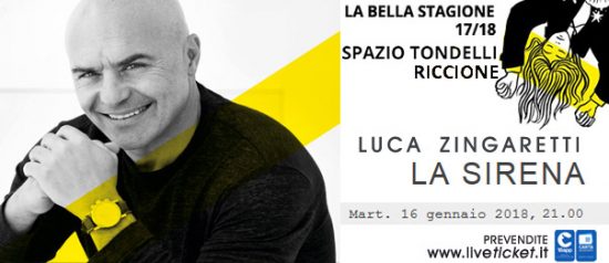 Luca Zingaretti "La sirena" allo Spazio Tondelli di Riccione